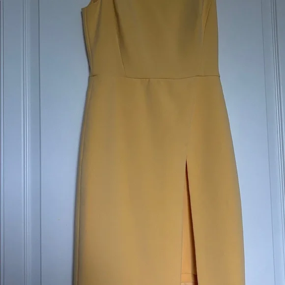 WHBM Yellow Sleeveless Sheath Dress - Picture 6 of 14